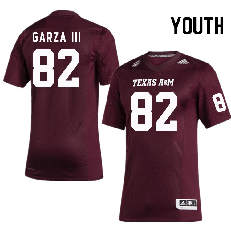 Youth #82 Fernando Garza III Texas A&M Aggies College Football Jerseys Stitched Sale-Maroon
